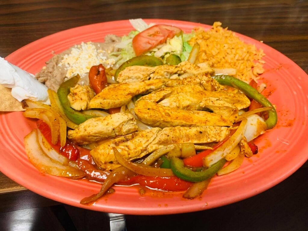 Authentic Mexican dish with rice, beans, and fresh ingredients served at Pepe’s Mexican Restaurant in Chicago.
