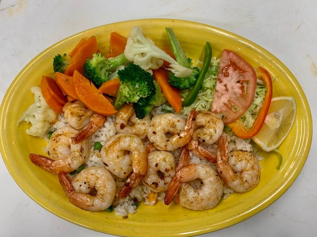 Authentic Mexican dish with rice, beans, and fresh ingredients served at Pepe’s Mexican Restaurant in Chicago.