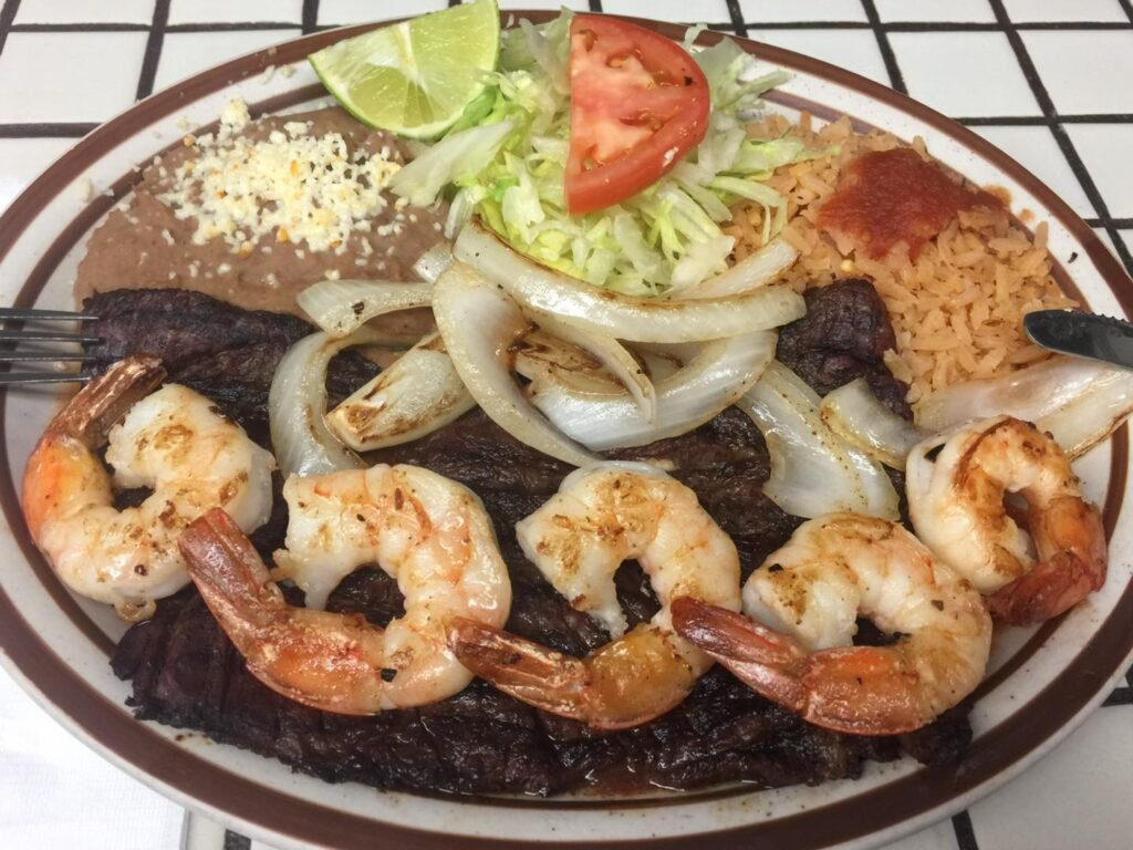 Authentic Mexican dish with rice, beans, and fresh ingredients served at Pepe’s Mexican Restaurant in Chicago.